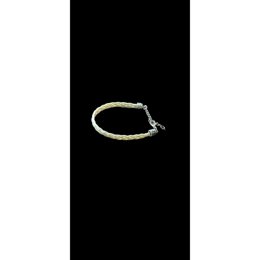 Palomino Horse Hair Bracelet 6mm Adjustable 7-9” Braided Horsehair Jewelry